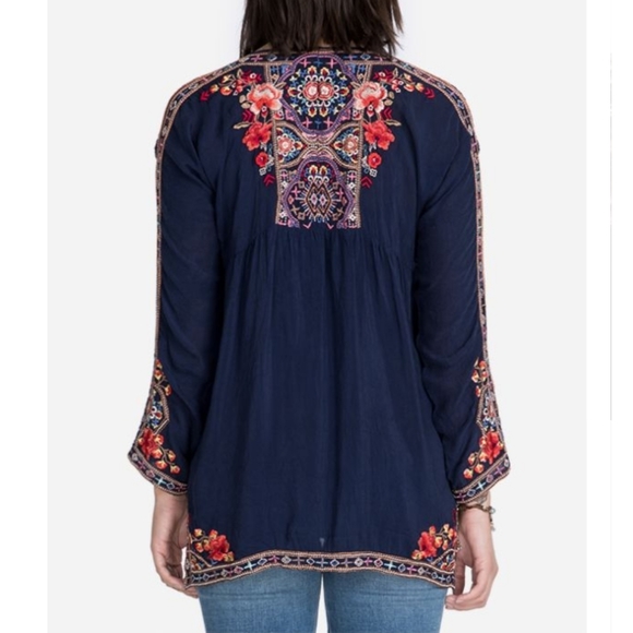 Johnny Was embroidered blouse - Picture 3 of 8